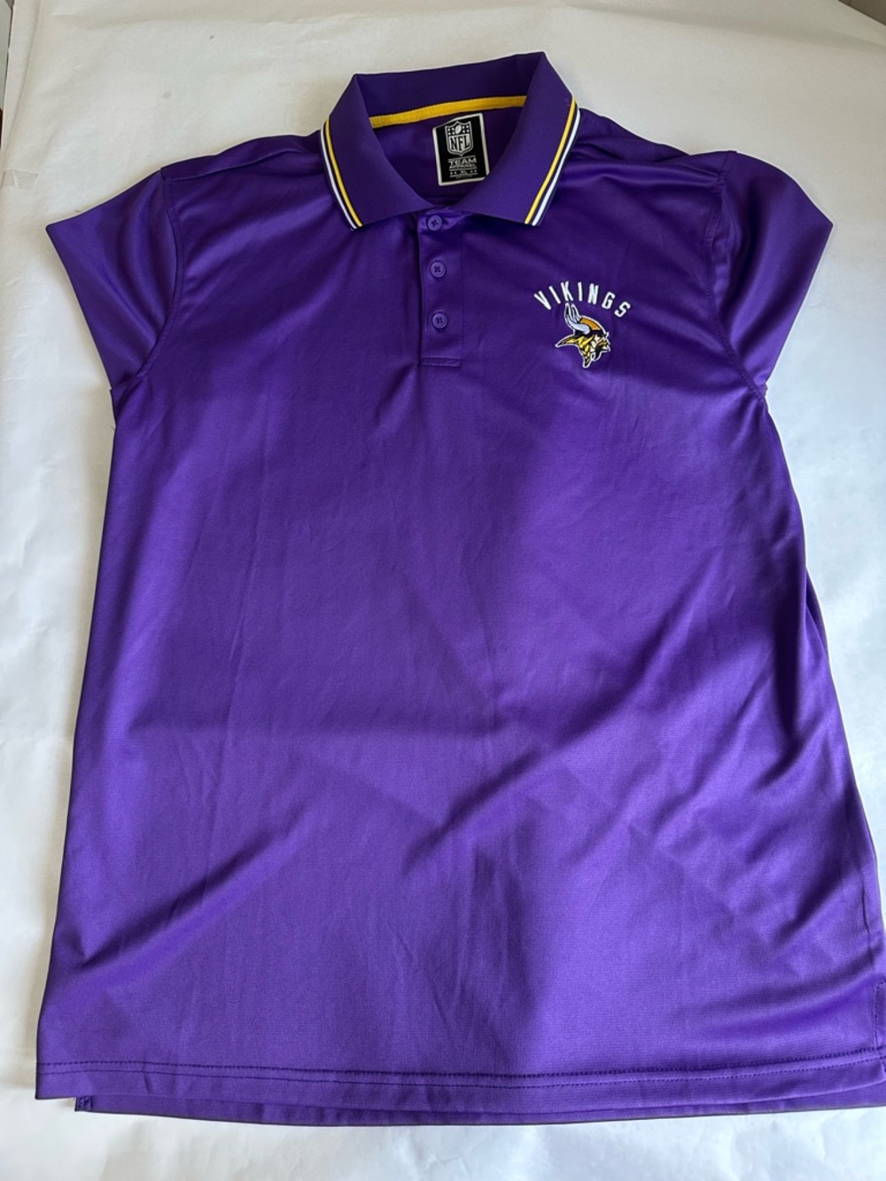 NFL Team Apparel Minnesota Vikings Purple size XL Polo Shirt Football NFL